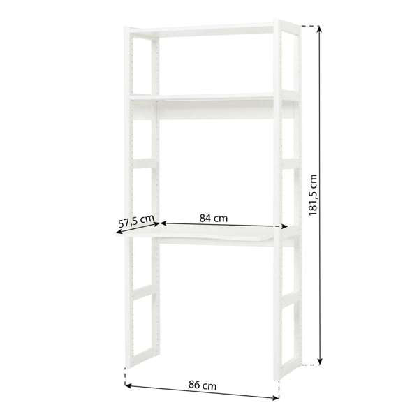 Hoppekids STOREY section with 2 shelves and desk