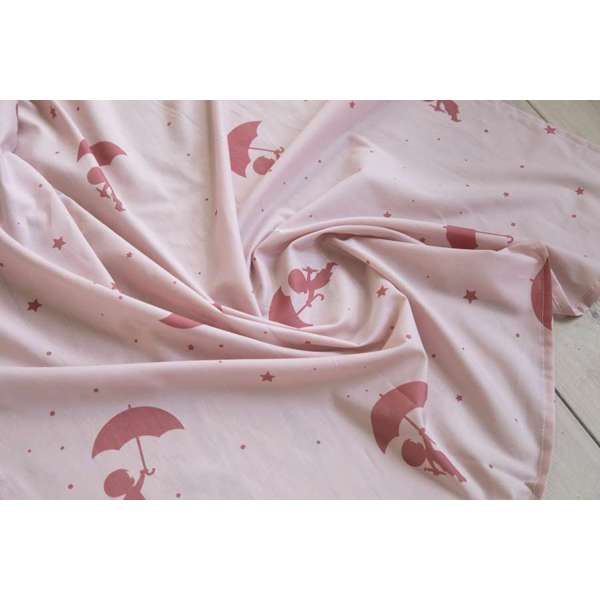 Hoppekids Ole Lukoie curtain for mid-high bed, Red