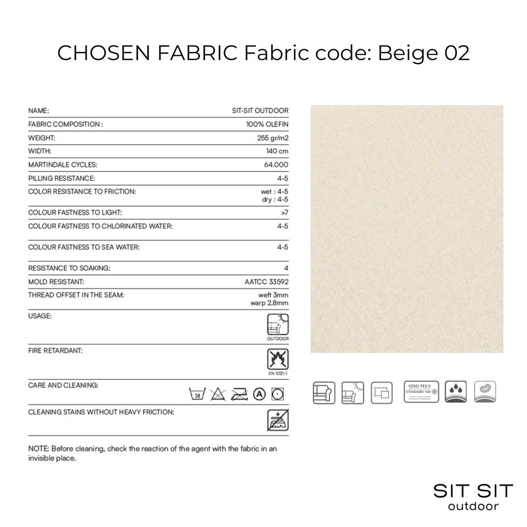 Divano modulo singolo Straw - Beige