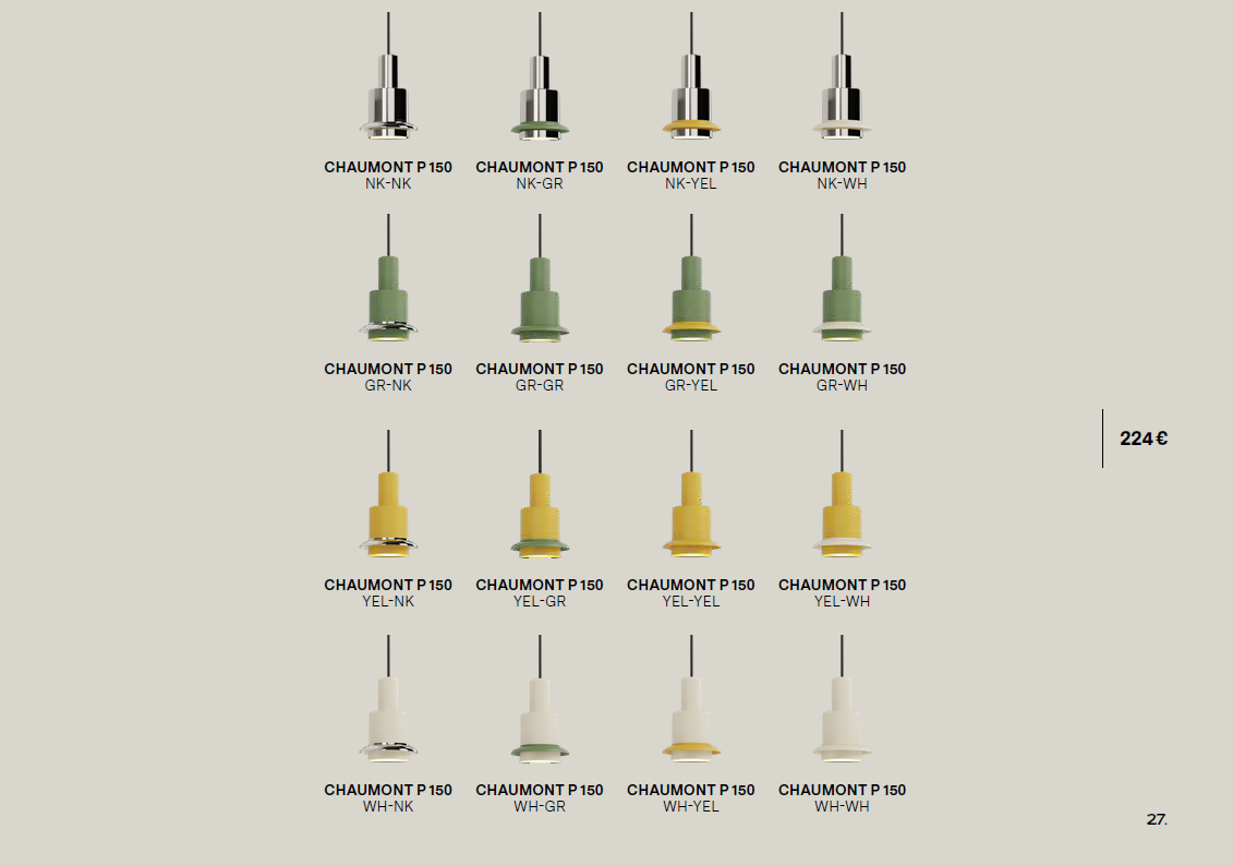 Chaumont Pendant 150 di DCW Editions