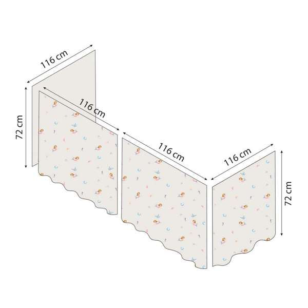 Hoppekids Mermaid Curtain Halfhigh