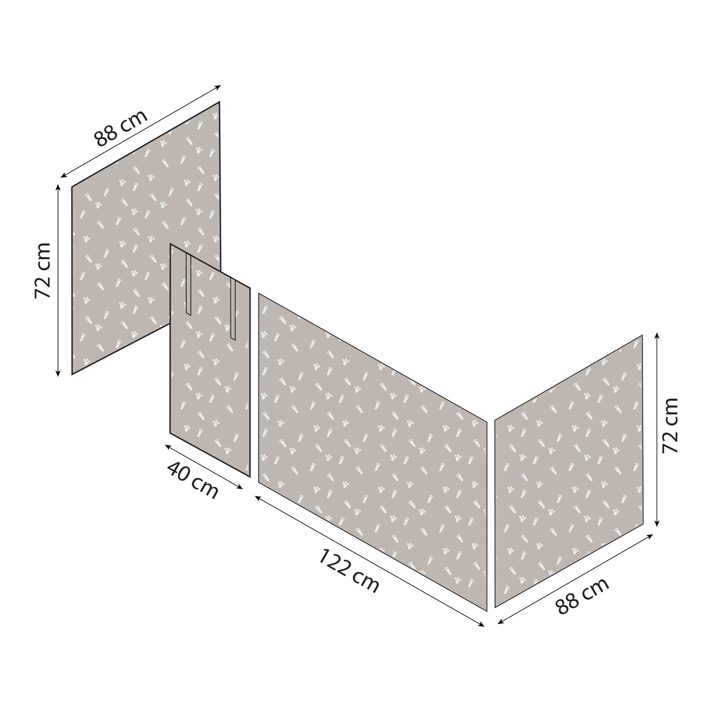 Hoppekids Pets curtain for half-high and bunk bed