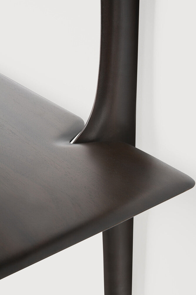 ETHNICRAFT Libreria da parete PI in mogano a 3 ripiani