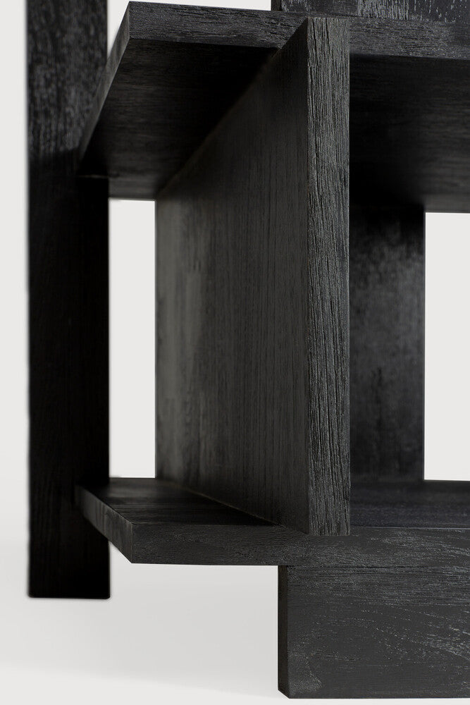 Ethnicraft | Scaffalatura ABSTRACT in Teak massello verniciato nero