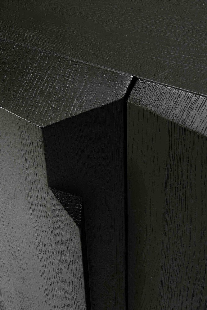 Credenza Stairs in Rovere - 3 ante - nero - verniciato - ginardi arredamenti srl