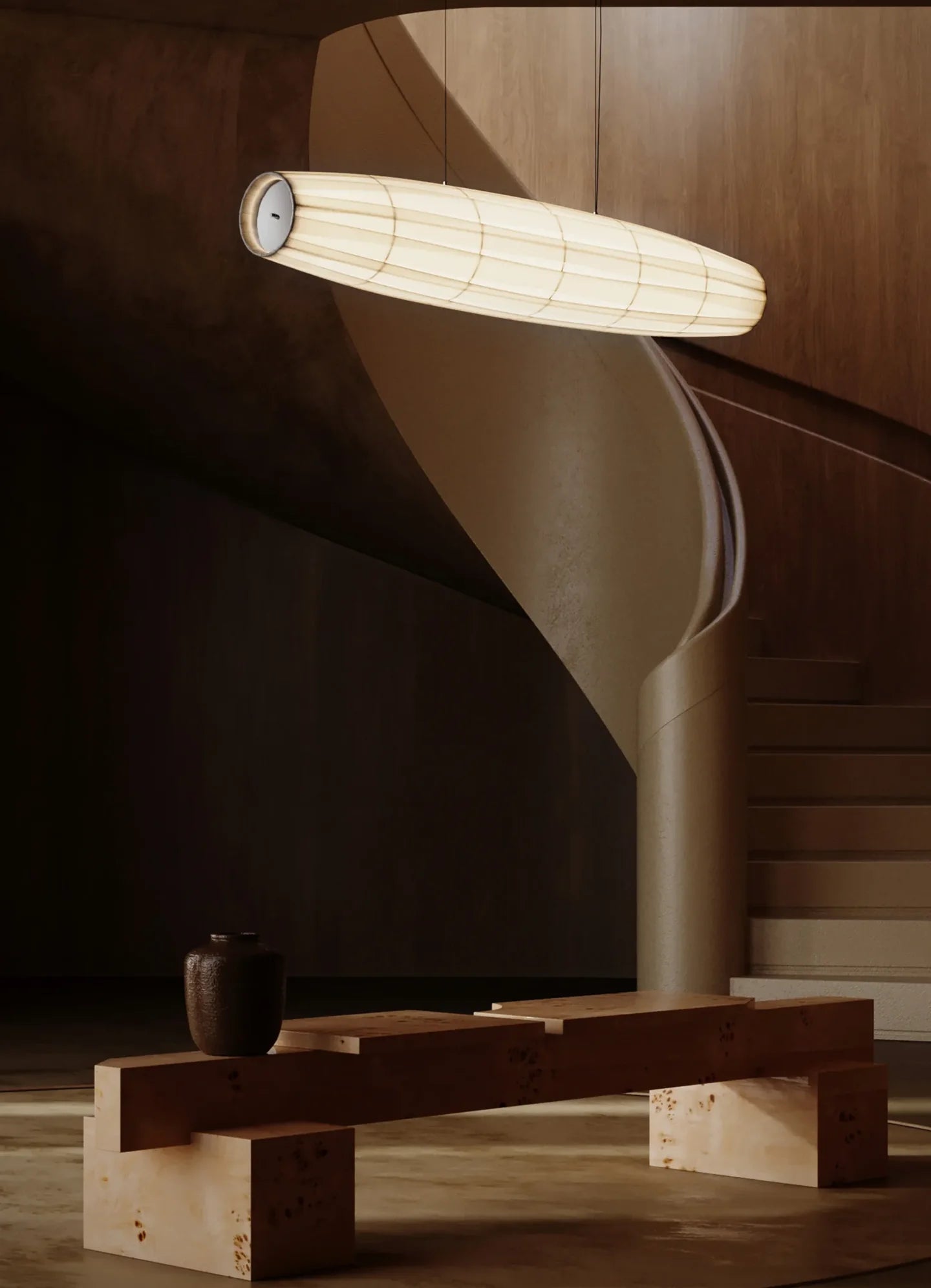 10 HEURES 10 Colonne Horizontal Lampada a Sospensione LED