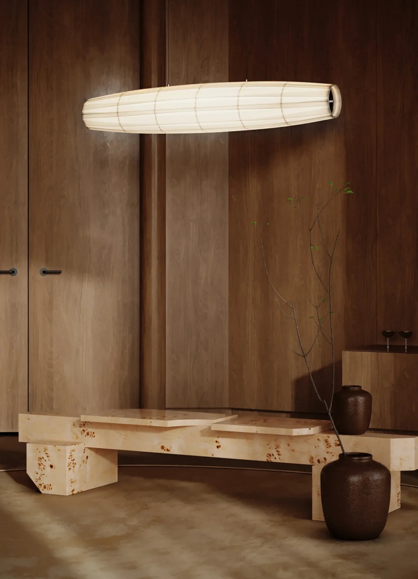 10 HEURES 10 Colonne Horizontal Lampada a Sospensione LED