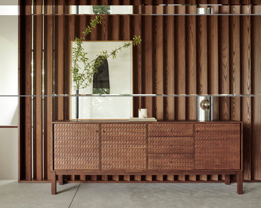 SONO CREDENZA ETHNICRAFT IN TEAK MASSELLO