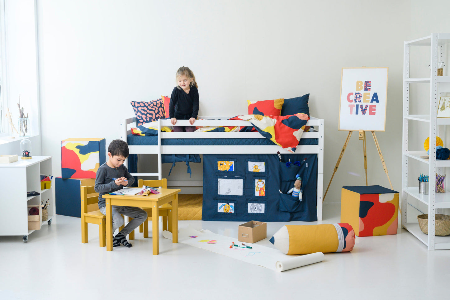 Hoppekids Creator curtain for half-high and bunk bed 90x200 cm