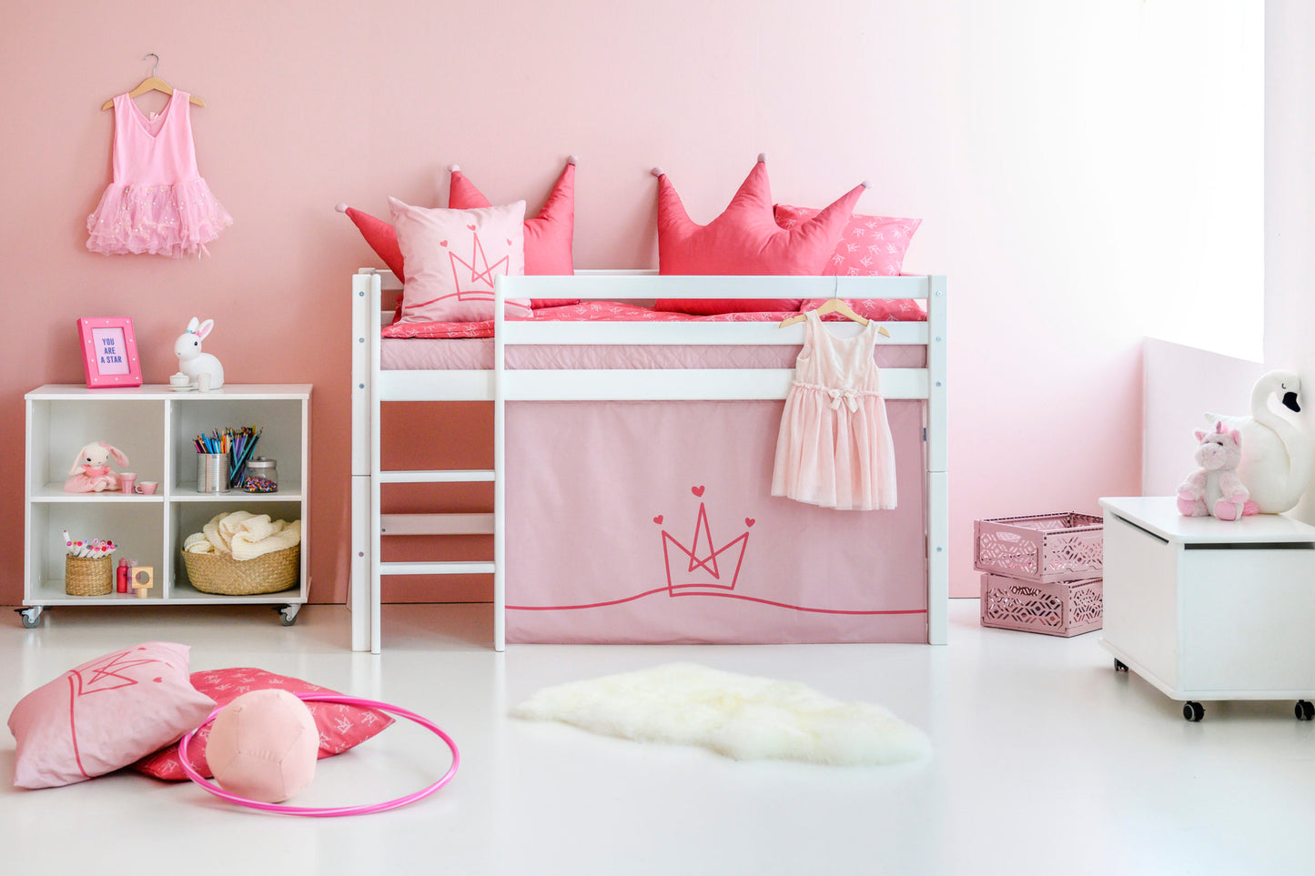 Hoppekids Princess curtain for half-high and bunk bed