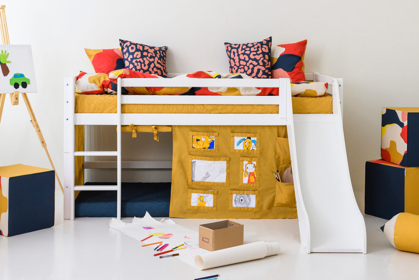 Hoppekids Creator curtain for half-high and bunk bed 70x160 cm