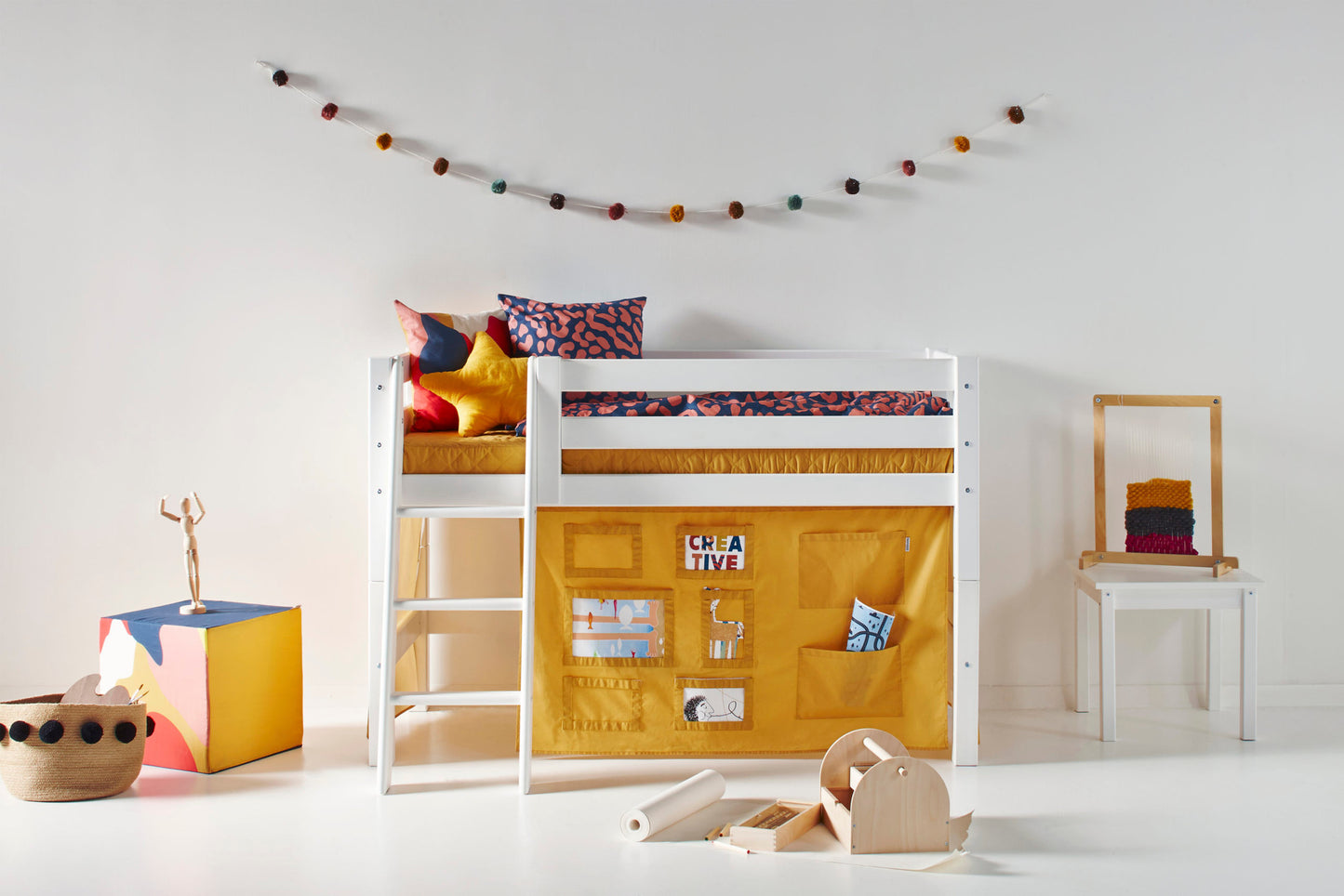 Hoppekids Creator curtain for half-high and bunk bed 70x160 cm