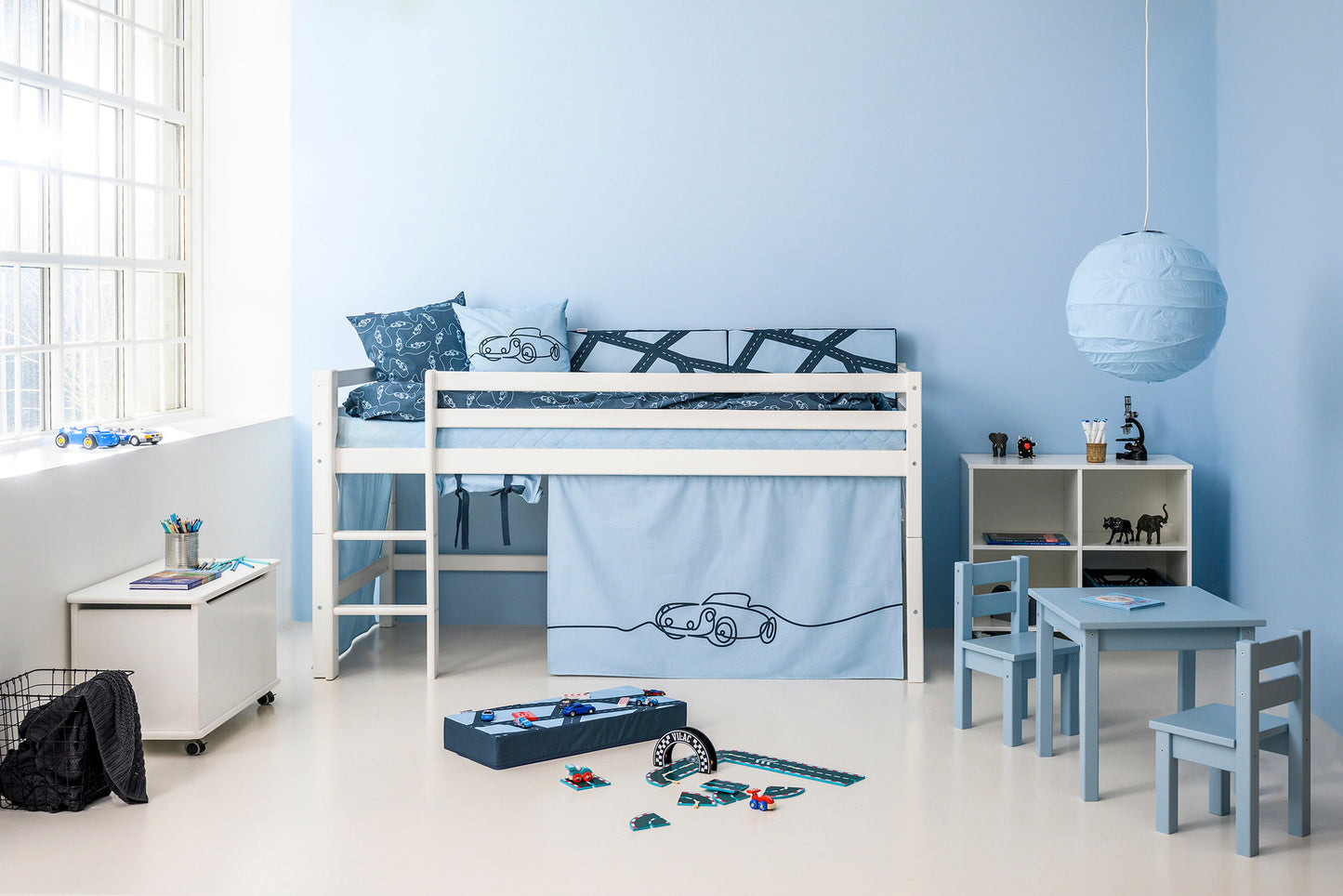 Hoppekids Cars curtain for half-high and bunk bed