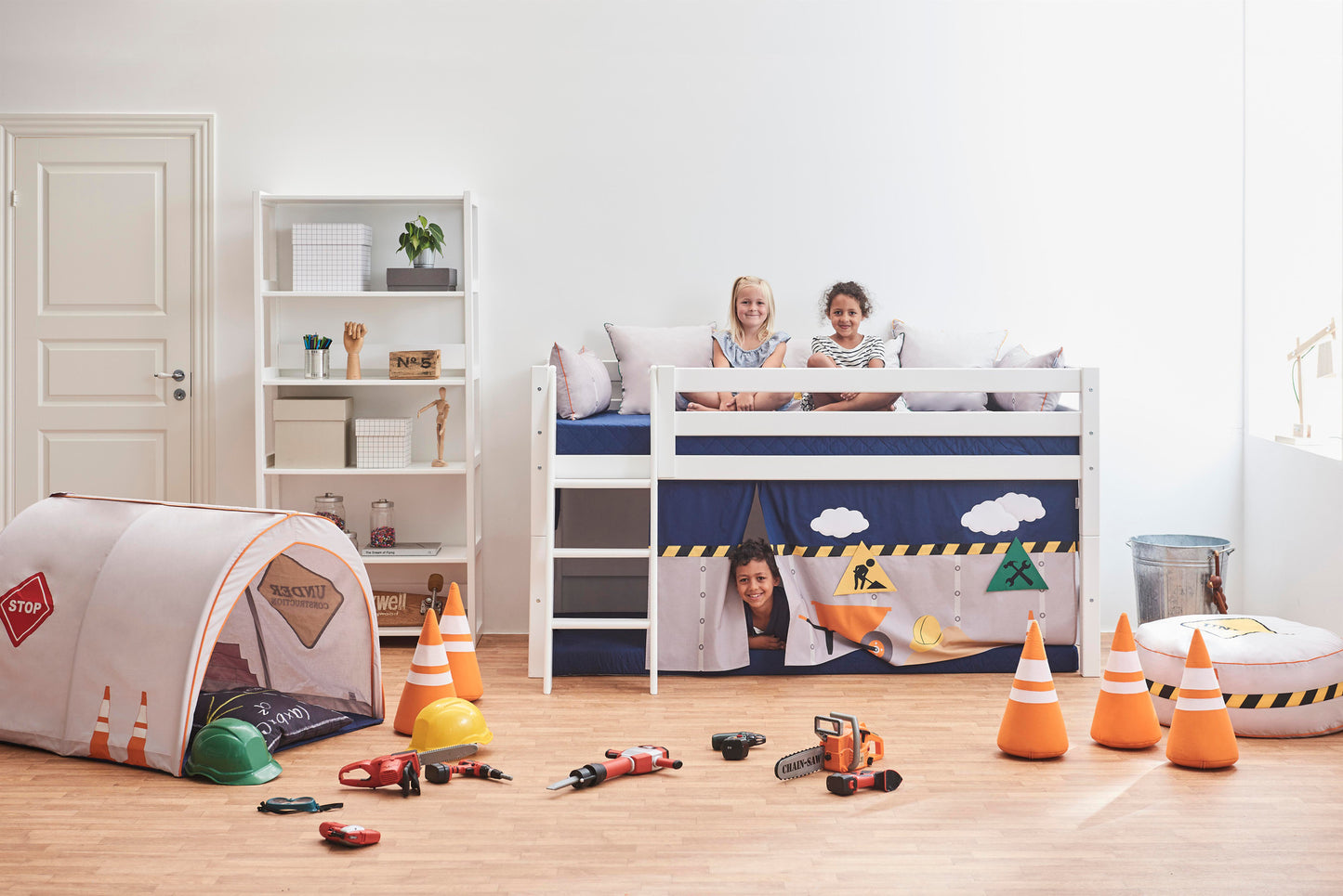 Hoppekids Construction curtain for half-high and bunk bed