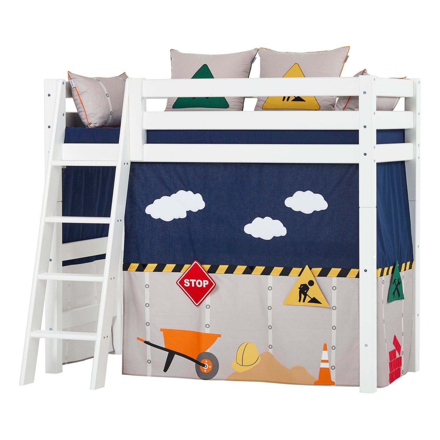 Hoppekids Construction curtain for mid-high bed