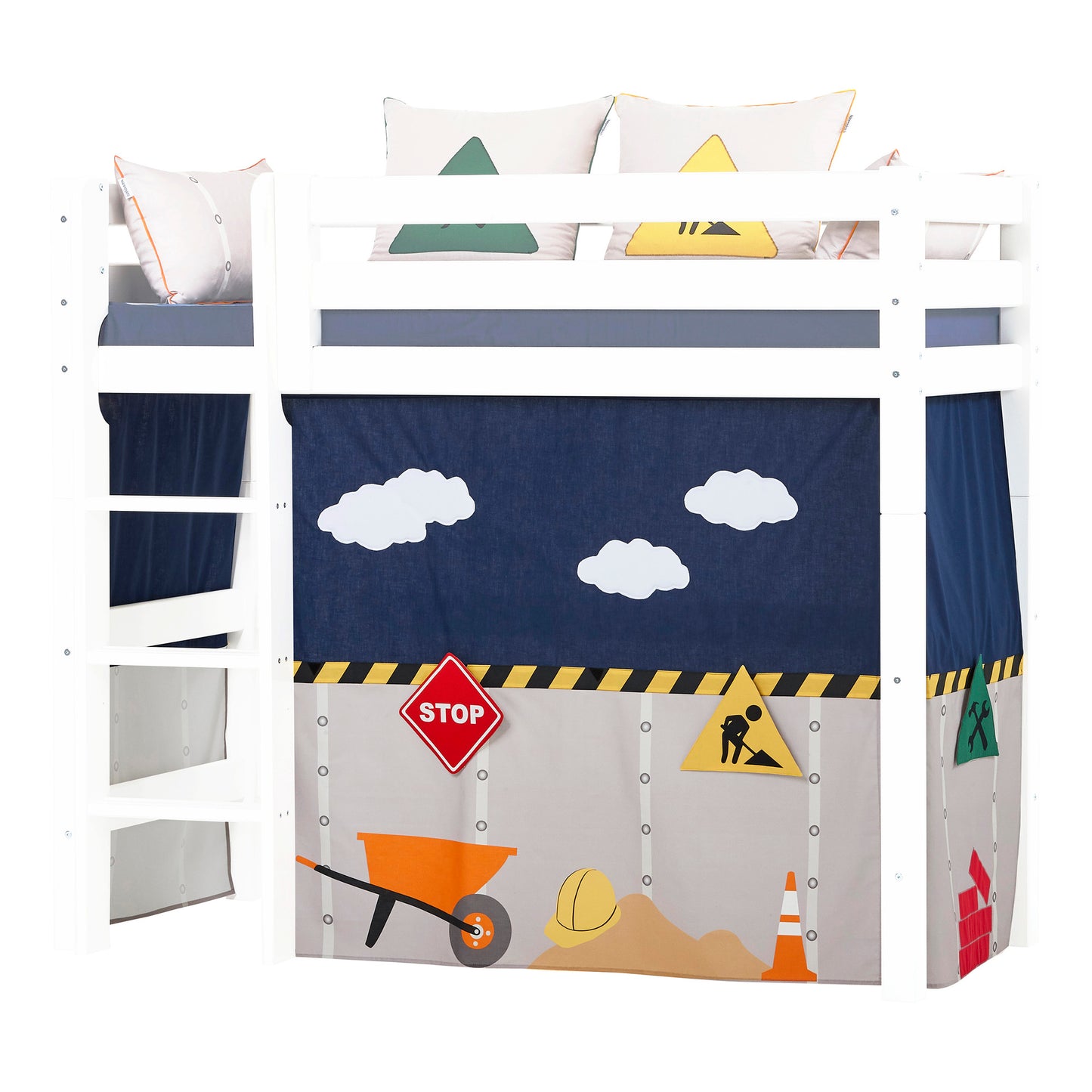 Hoppekids Construction curtain for mid-high bed