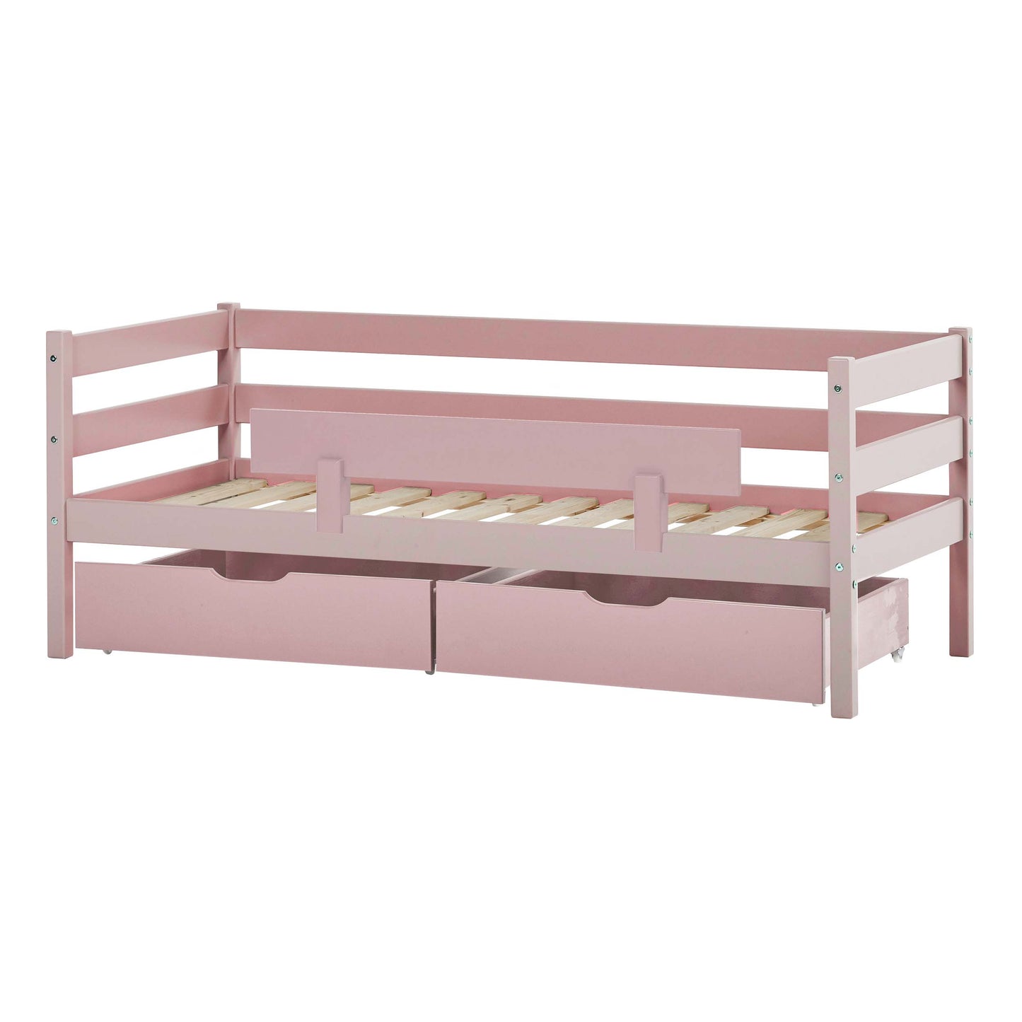 ECO Comfort junior bed with drawers and safety rail