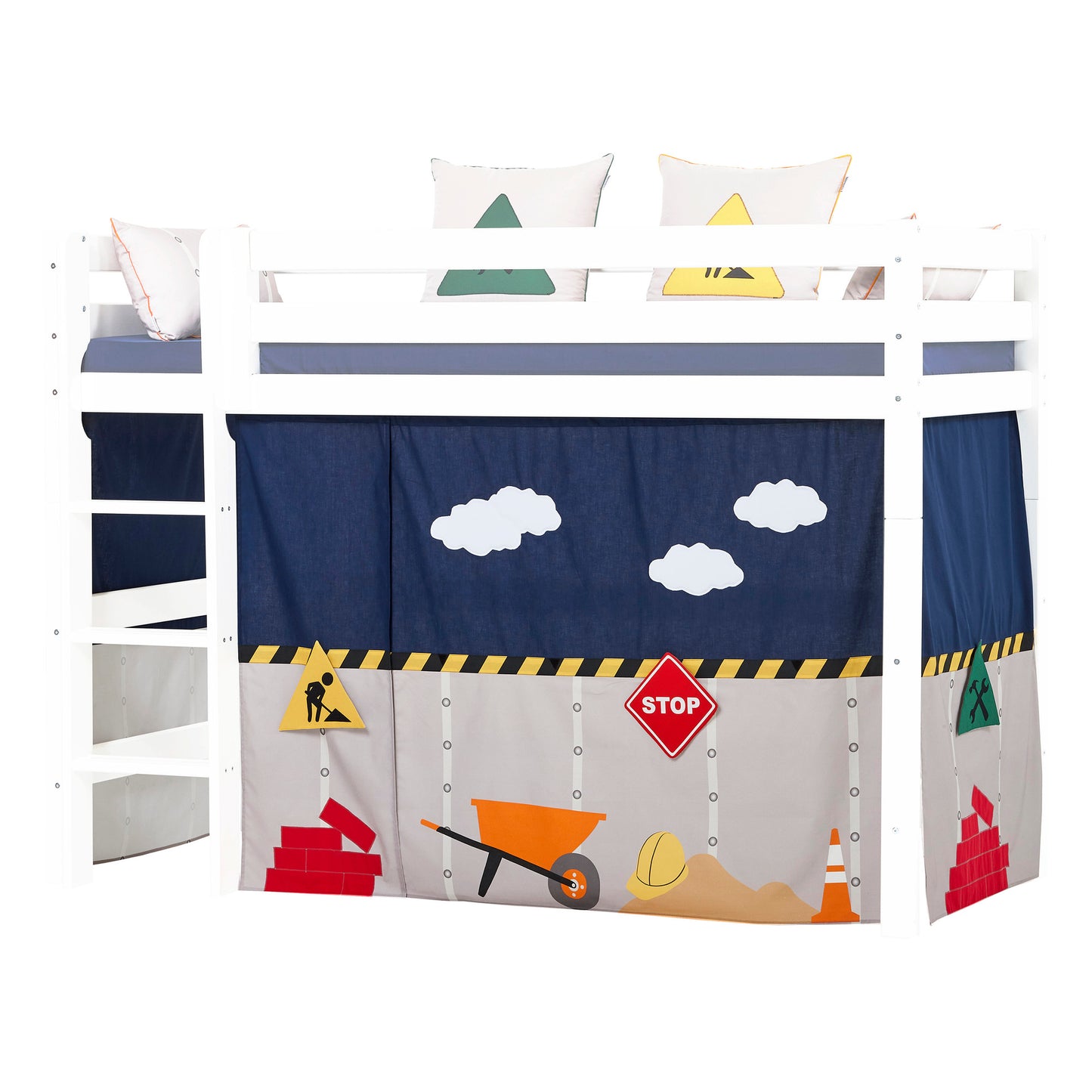 Hoppekids Construction curtain for mid-high bed