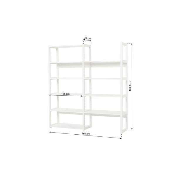 Hoppekids STOREY section w. 8 shelves