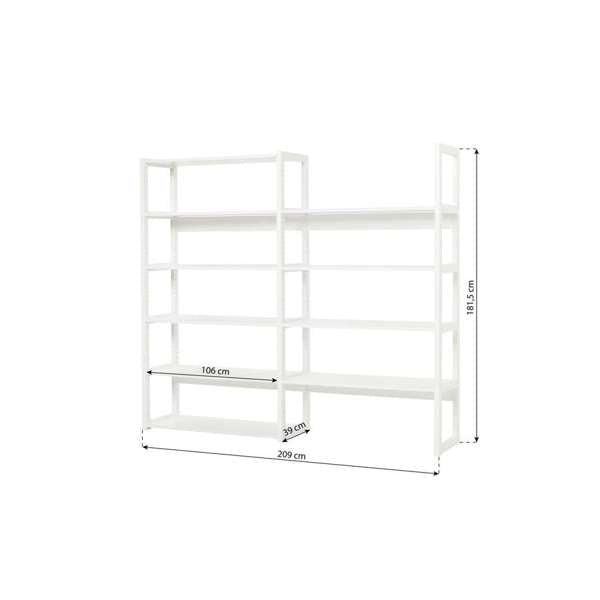 Hoppekids STOREY section w. 8 shelves