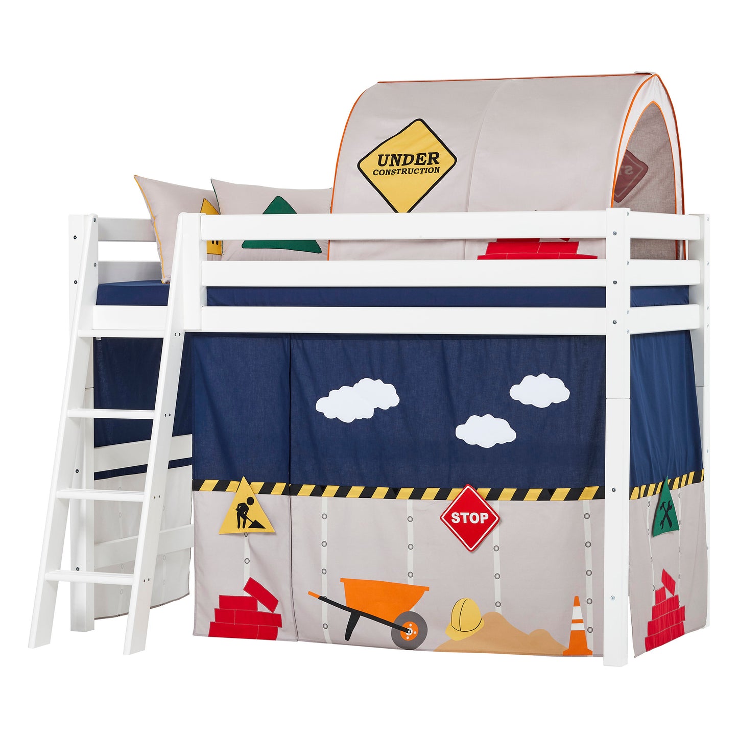 Hoppekids Construction curtain for mid-high bed