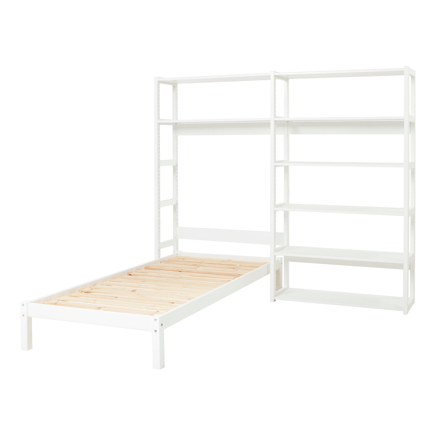 Hoppekids STOREY set with 8 shelves and bed