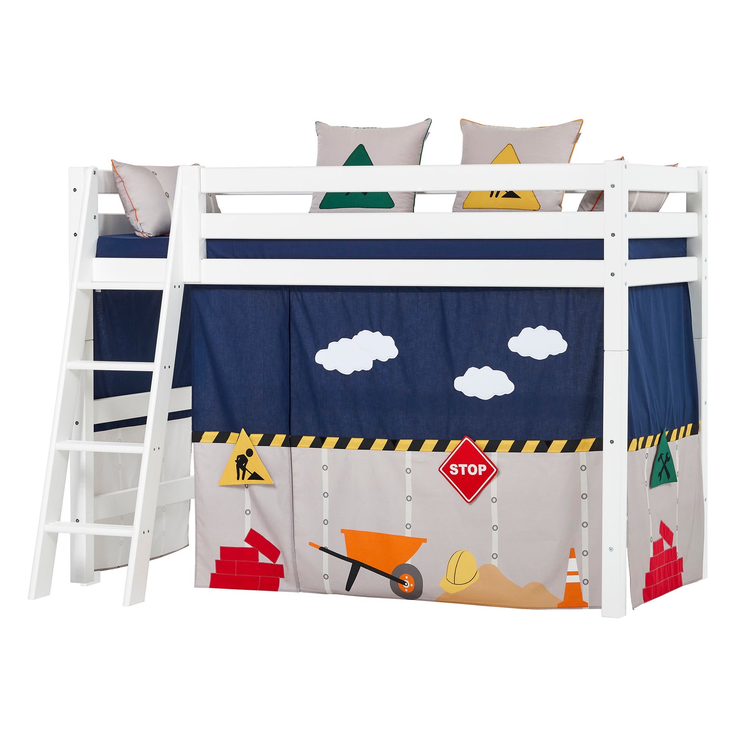 Hoppekids Construction curtain for mid-high bed