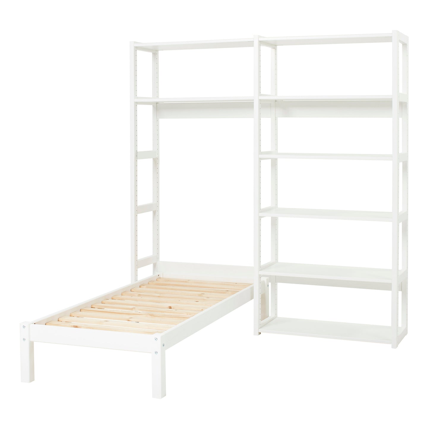 Hoppekids STOREY set with 8 shelves and bed