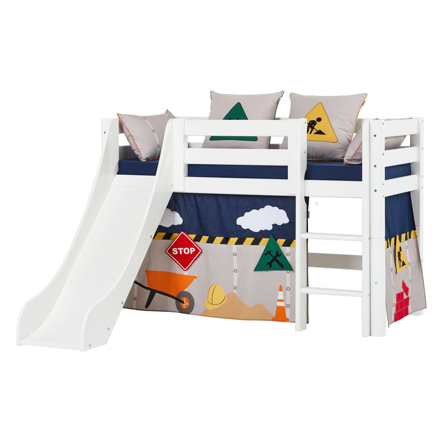 Hoppekids ECO Luxury half high bed with slide