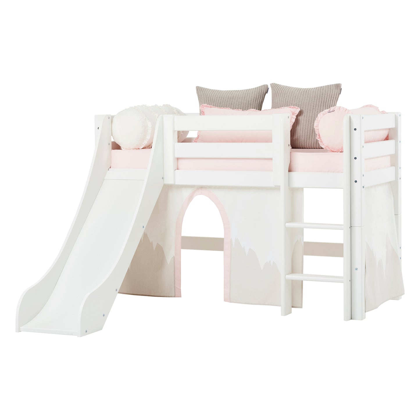 Hoppekids ECO Luxury half high bed with slide