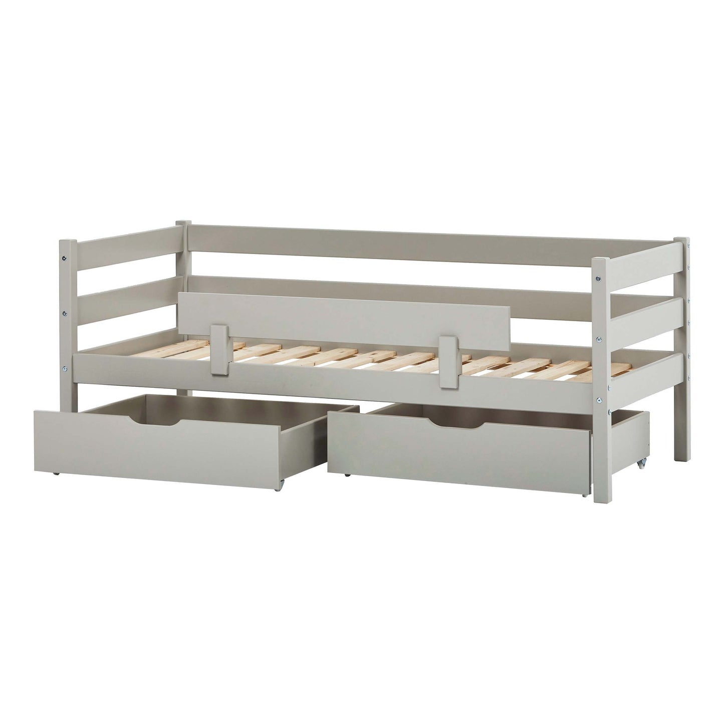 ECO Comfort junior bed with drawers and safety rail