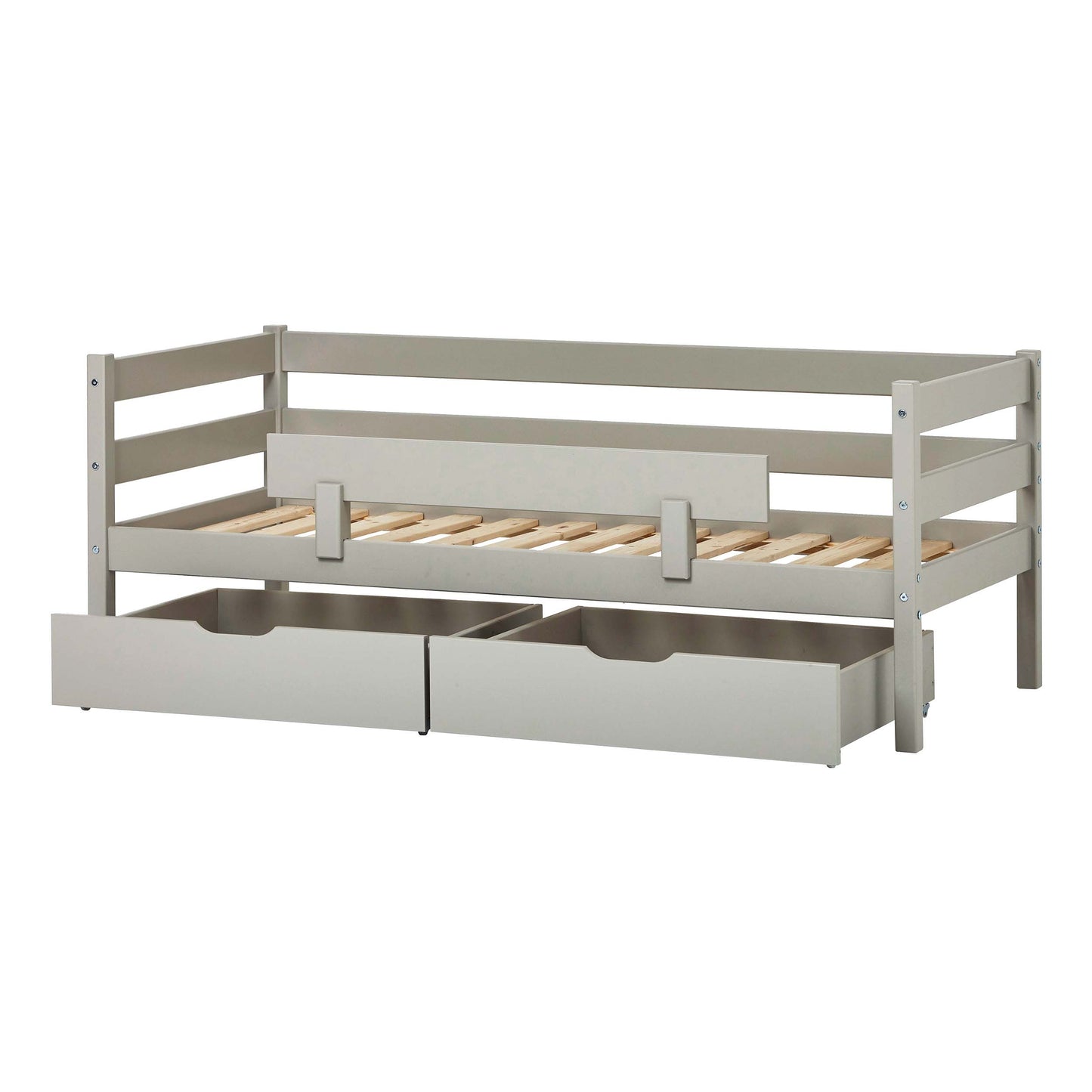 ECO Comfort junior bed with drawers and safety rail