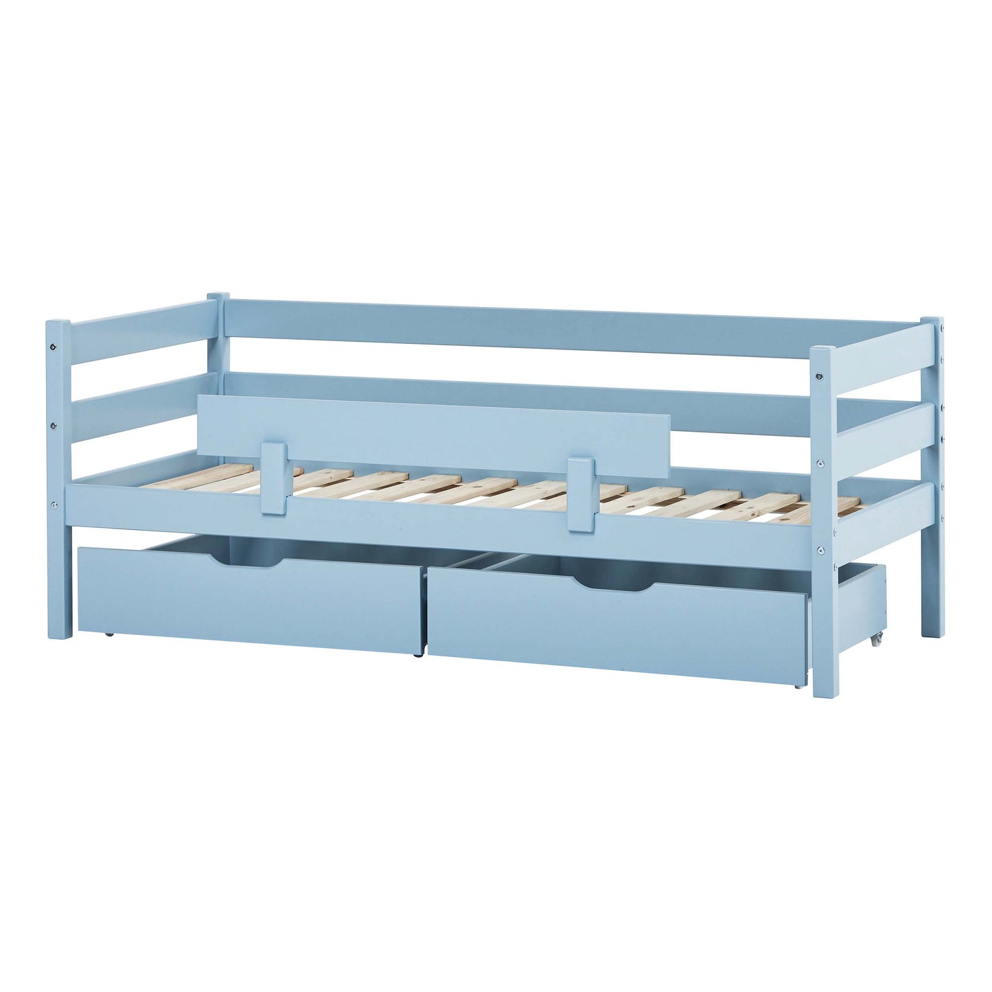 ECO Comfort junior bed with drawers and safety rail