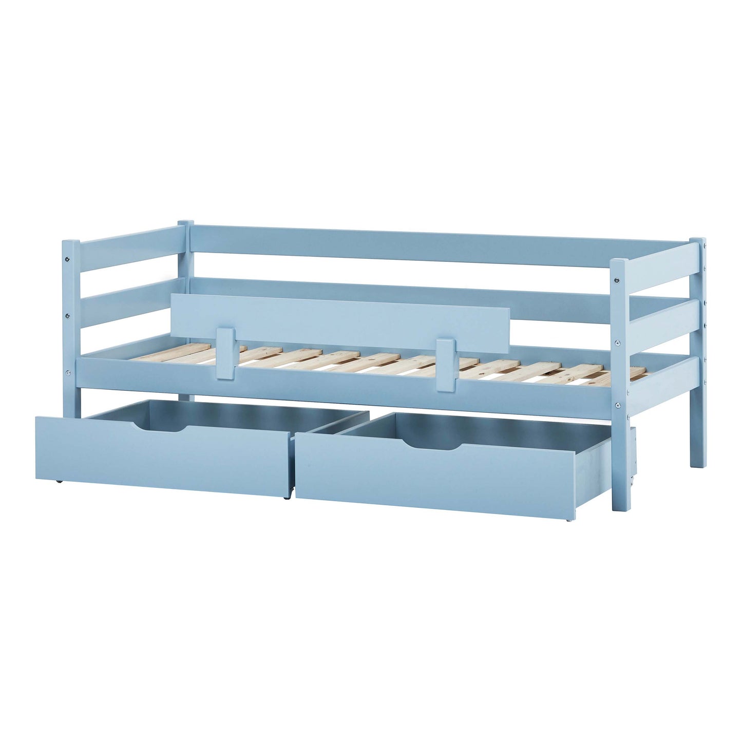 ECO Comfort junior bed with drawers and safety rail