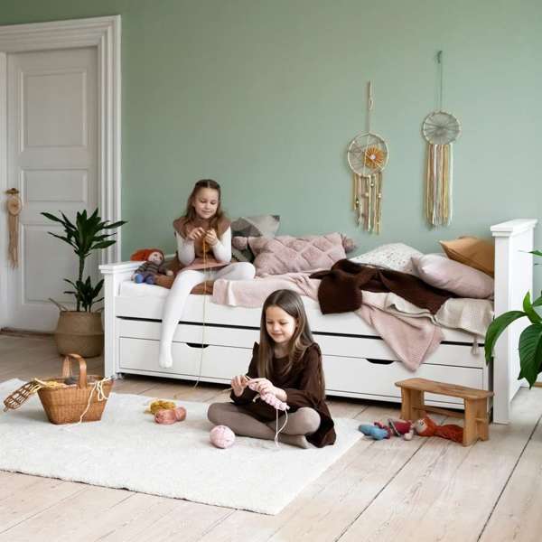 Hoppekids MAJA DELUXE junior bed 90x200, 1 high & 1 medium end