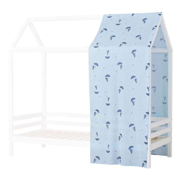 Hoppekids Ole Lukoie curtain for house bed, Blue