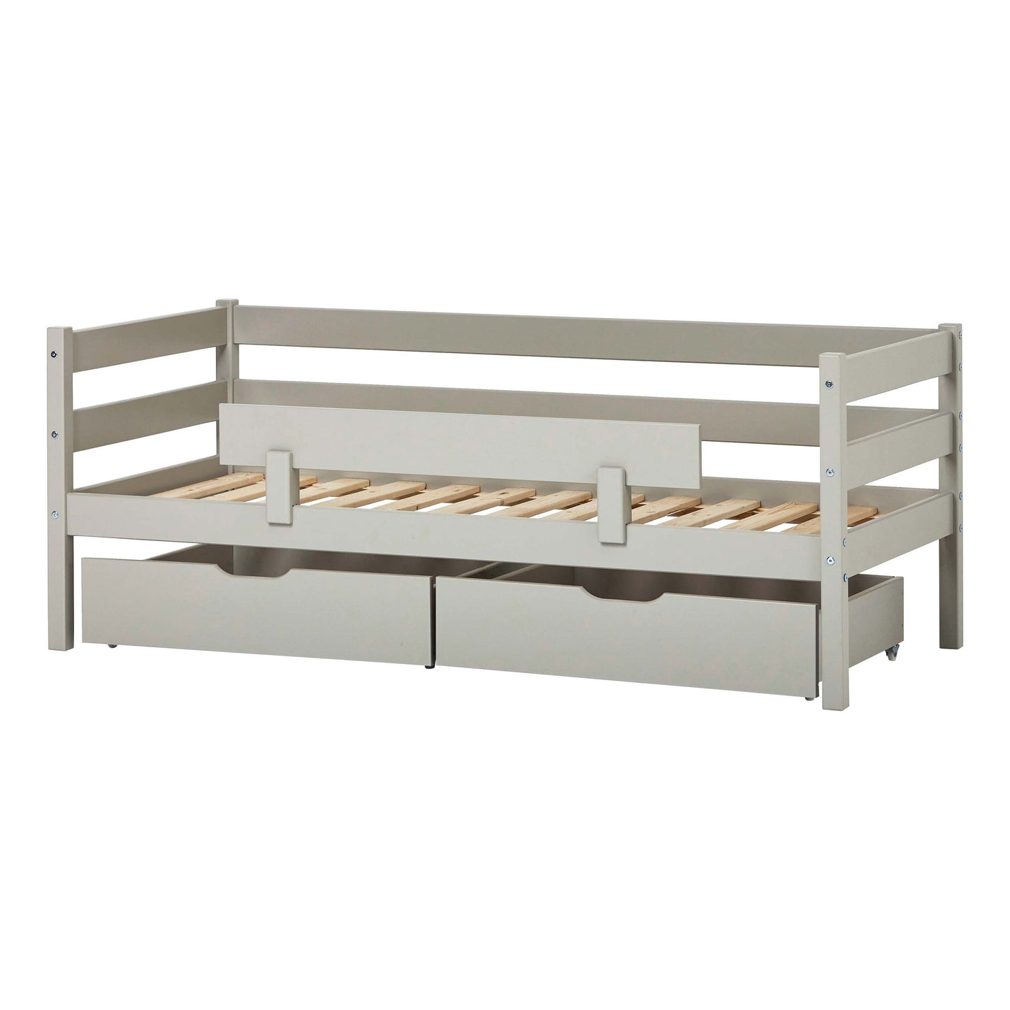 ECO Comfort junior bed with drawers and safety rail