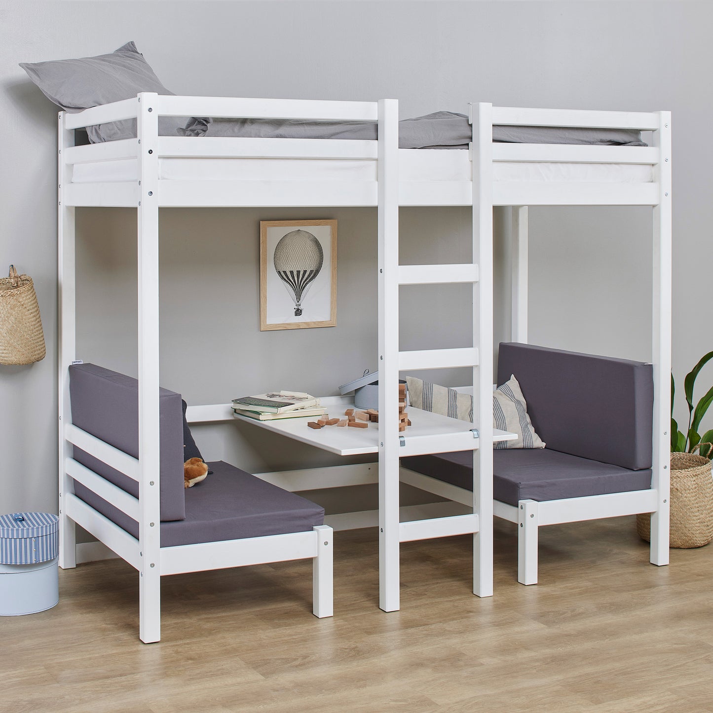 Hoppekids ECO Dream JUMBO bunk bed with table