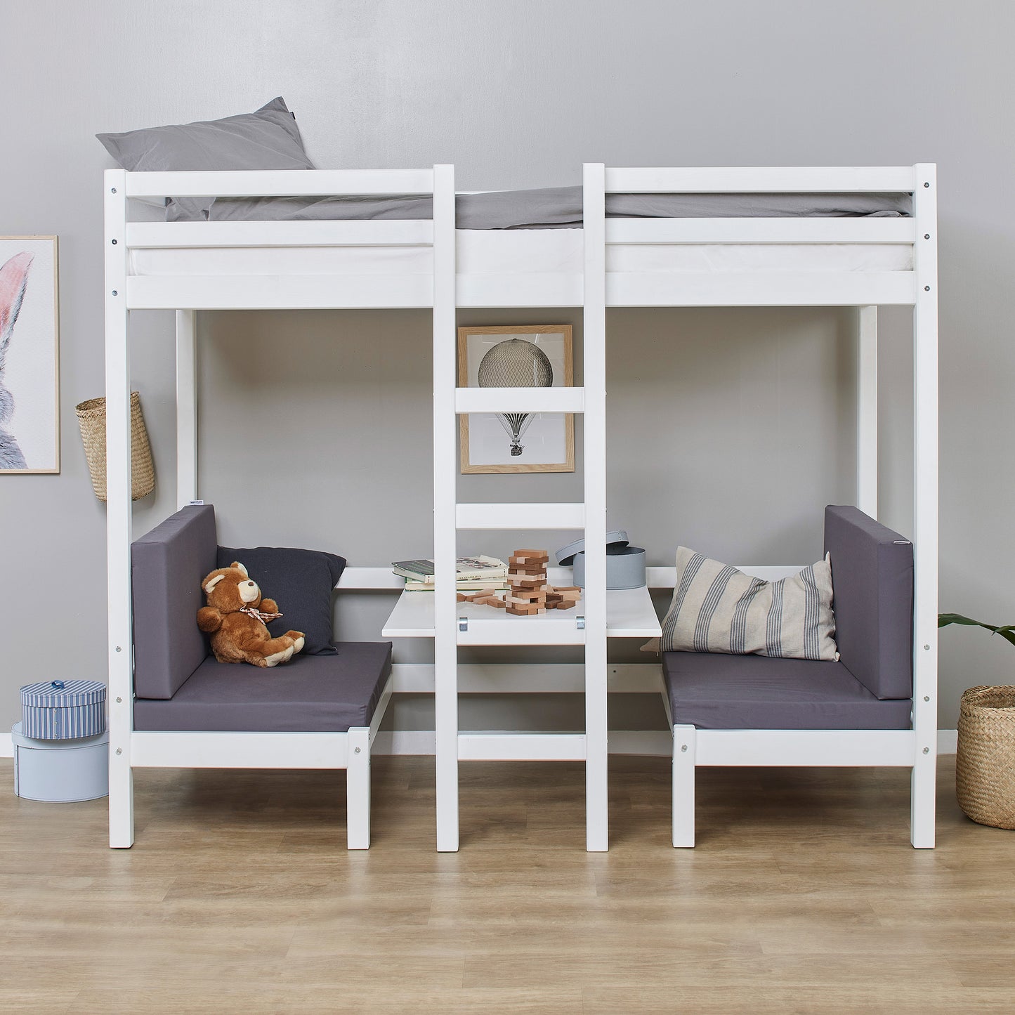 Hoppekids ECO Dream JUMBO bunk bed with table