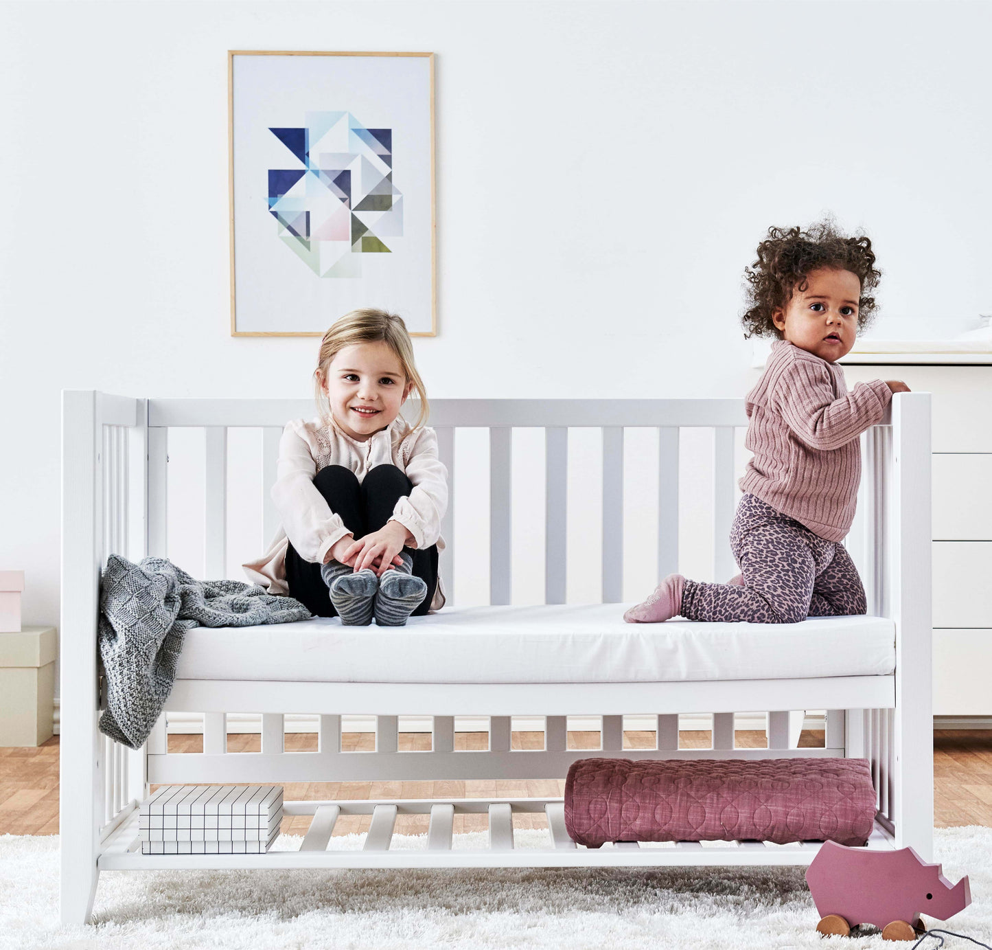 Hoppekids ANTON crib 60x120, White