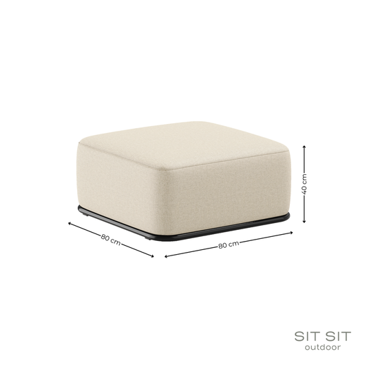 Pouf Straw modulare M - Beige