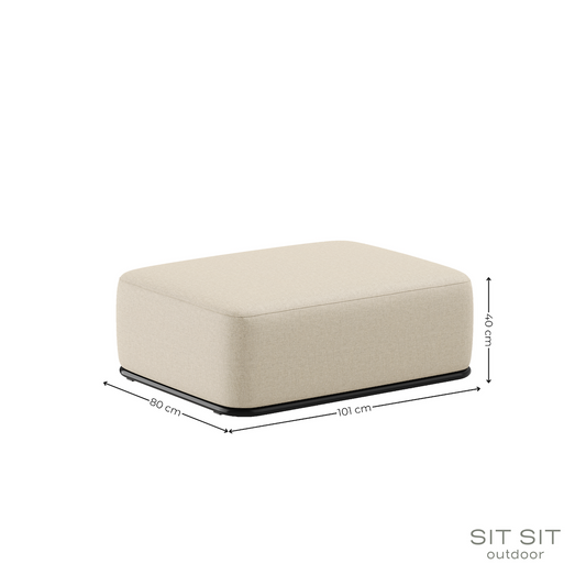 Pouf Straw modulare L - Beige