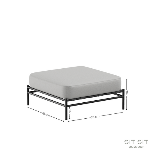 Pouf modulare Dandy - Grigio