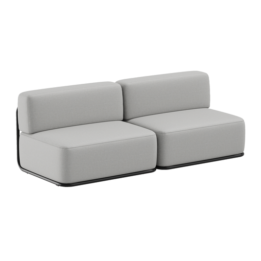 Divano due posti Straw - grigio