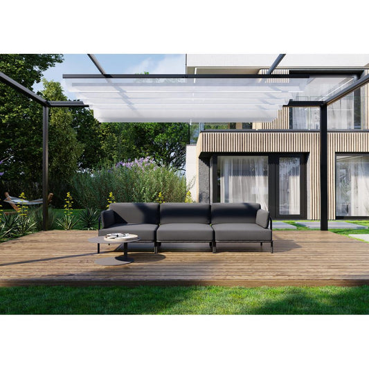 Divano Salve 3 posti - grigio scuro