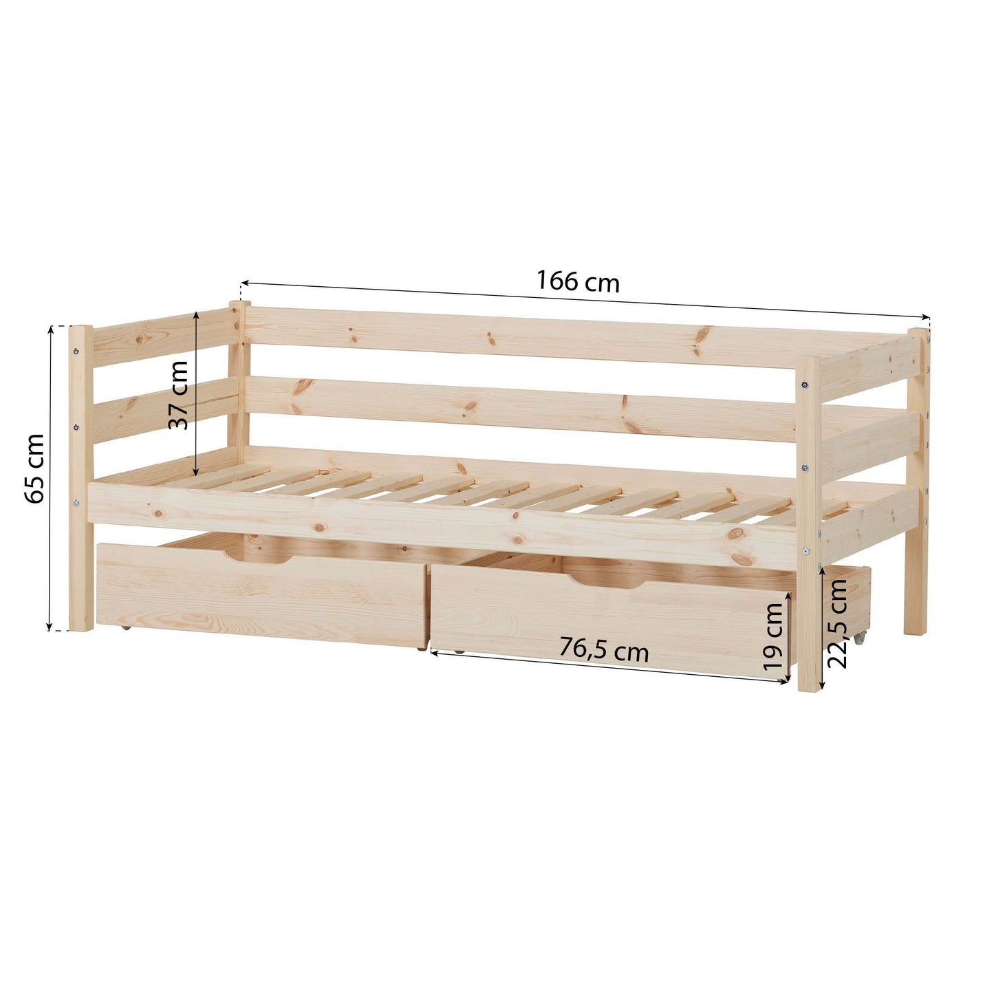 HOPPEKIDS ECO Comfort junior bed with drawers