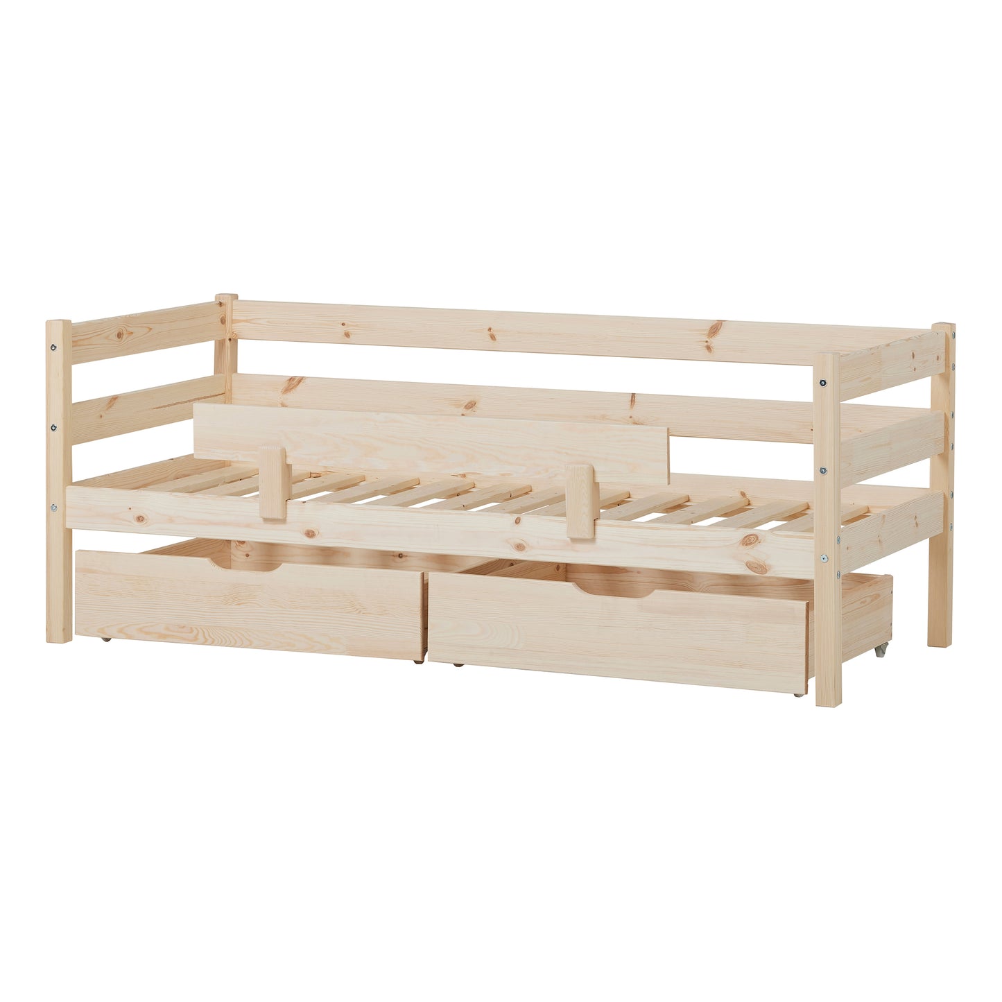 ECO Comfort junior bed with drawers and safety rail