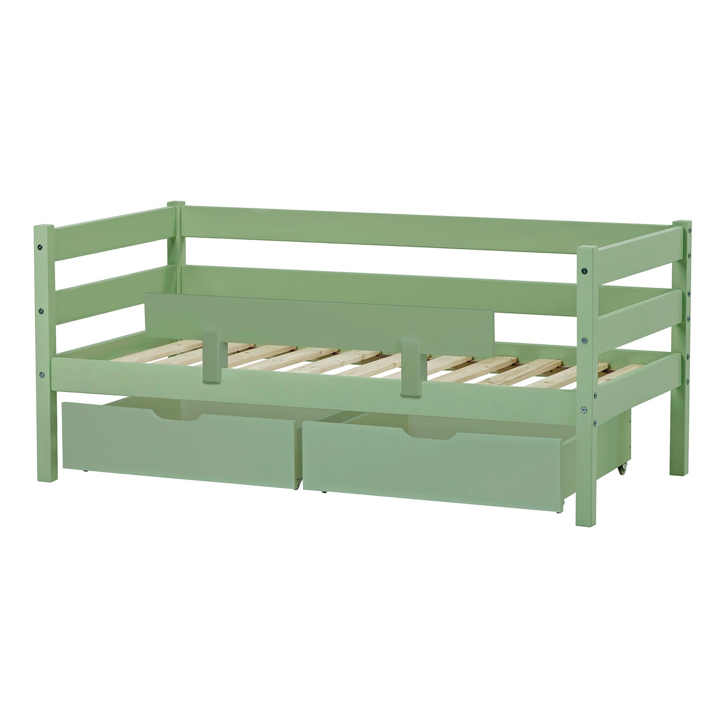 ECO Comfort junior bed with drawers and safety rail