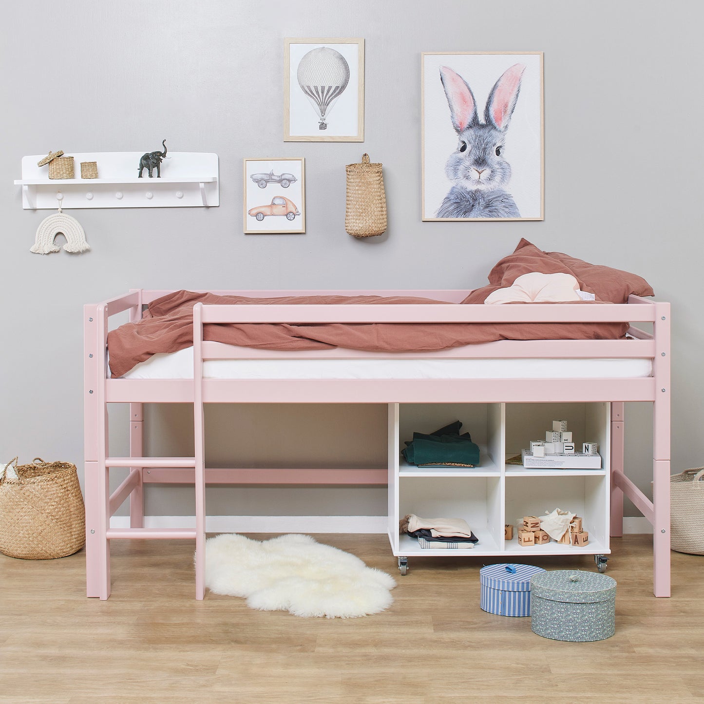 Hoppekids ECO Dream My Color half high bed