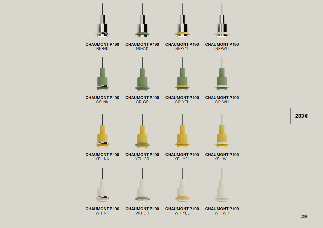 Chaumont Pendant 190 di DCW Editions